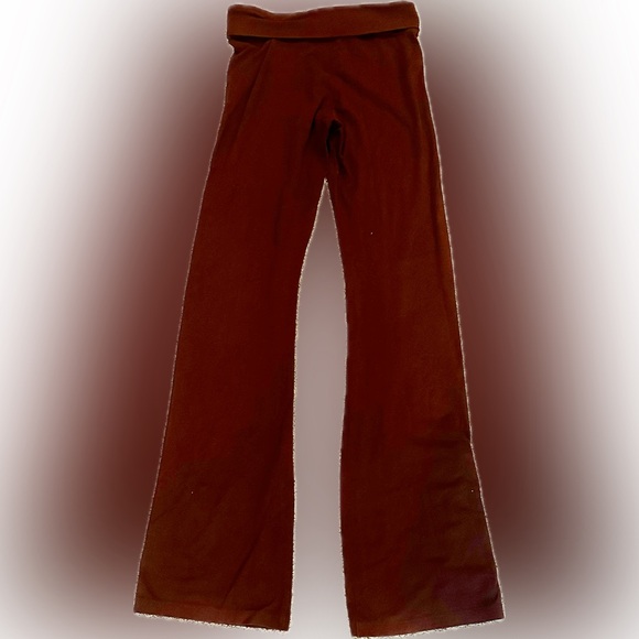 Extra Long Chocolate Flared Pants with Grommet Detail | S, Long EUC - Picture 4 of 11
